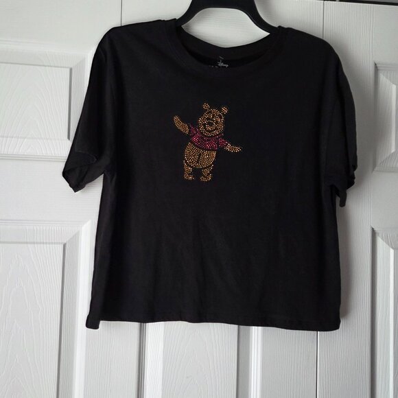 NWT Disney Juniors Winnie the Pooh Rhinstone Cotton Tee L - Picture 3 of 11